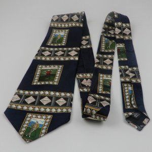 TABASCO Golf Men's Necktie Blue, Red, Green, White